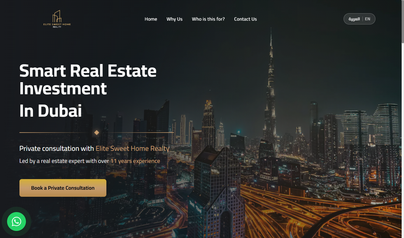 Property advisory intake screenshot